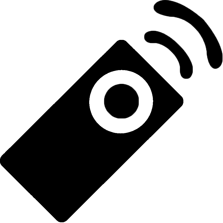 Black remote icon
